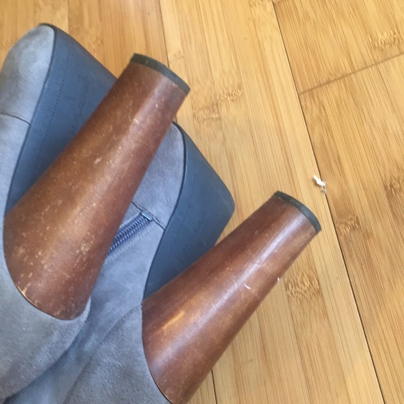 Wood heel booties - Picture 3 of 3